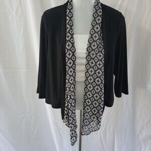 Nic & Dom 3/4 Sleeve Open Front Shrug